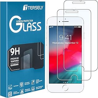 T Tersely [2 Pack] Glass Screen Protector for Apple iPhone 8/7/6s/6, Premium 9H Tempered Glass Screen Guard Case Friendly Film (4.7 inch)